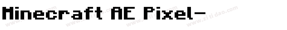 Minecraft AE Pixel字体转换